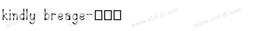 kindly breage字体转换